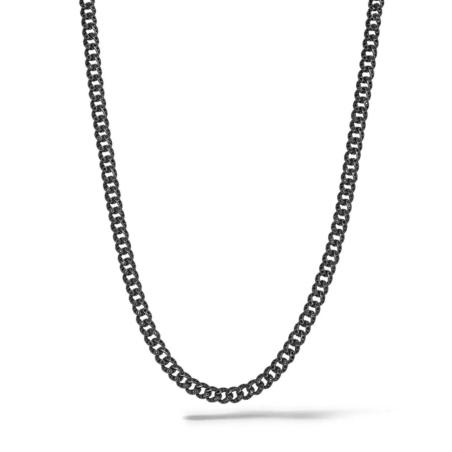 Girocollo WE ARE in Argento rutenio con Zirconi neri