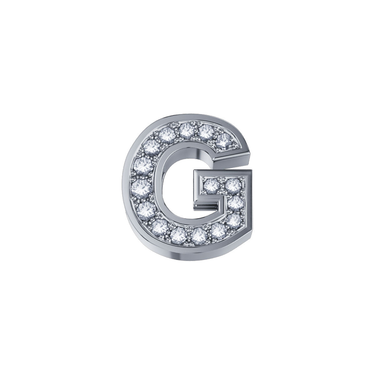 Lettera G ELEMENTS in Oro Bianco e Diamanti | DCHF3319G.002
