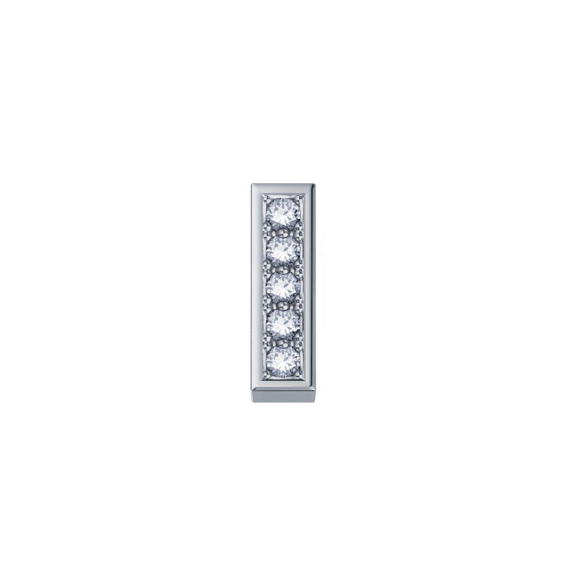 Lettera I ELEMENTS in Oro Bianco e Diamanti | DCHF3319I.001