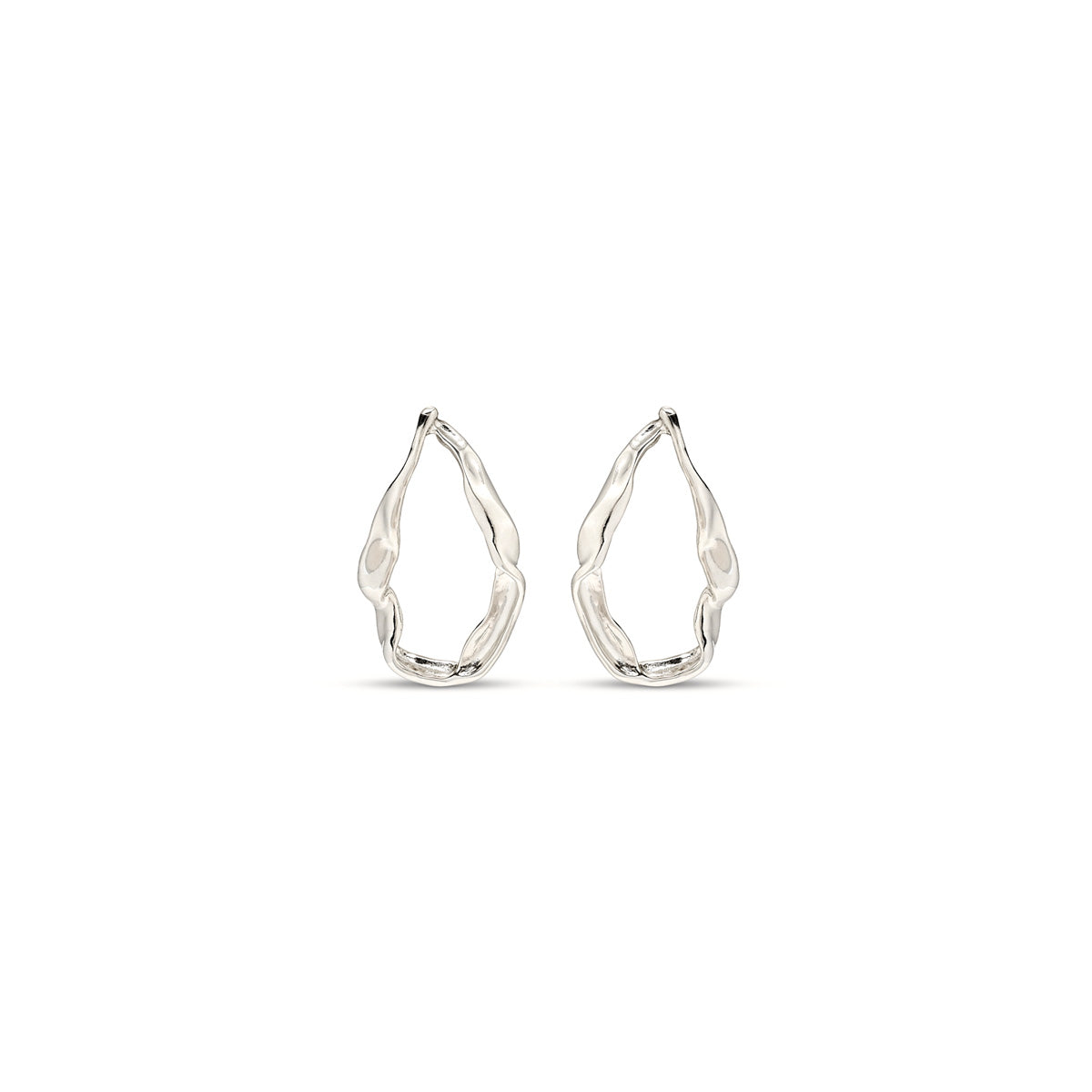 Orecchini a cerchio TIDE Argento | UNOde50