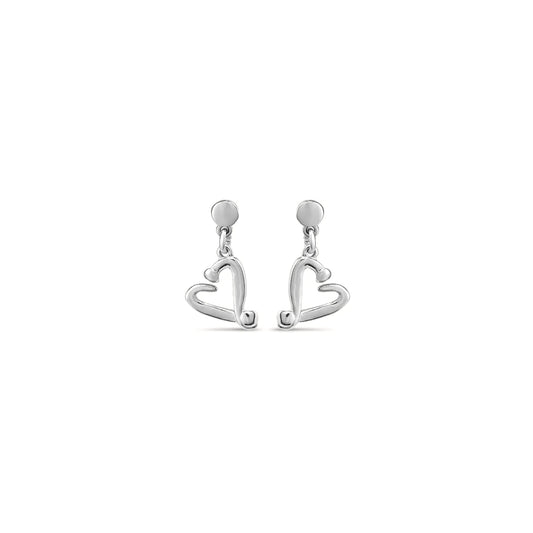 Orecchini a cuore chiodato | UNOde50 | PEN0887MTL0000U