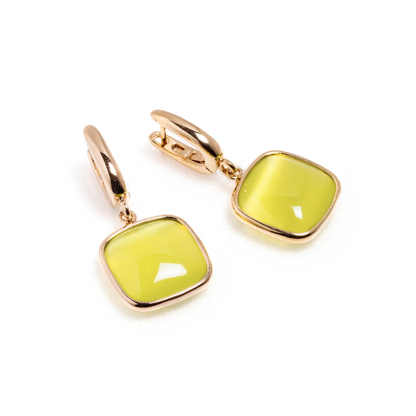 Orecchini Madì in Argento Rosé con Quarzo Verde Chiaro | 3898000