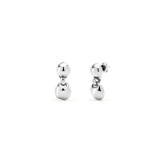 Orecchini placcati argento con due sfere | UNOde50 | PEN0993MTL0000U