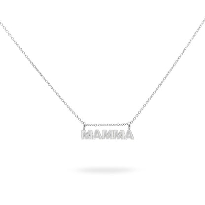 Girocollo con scritta MAMMA Oro Bianco | Festa della Mamma Rue des Mille