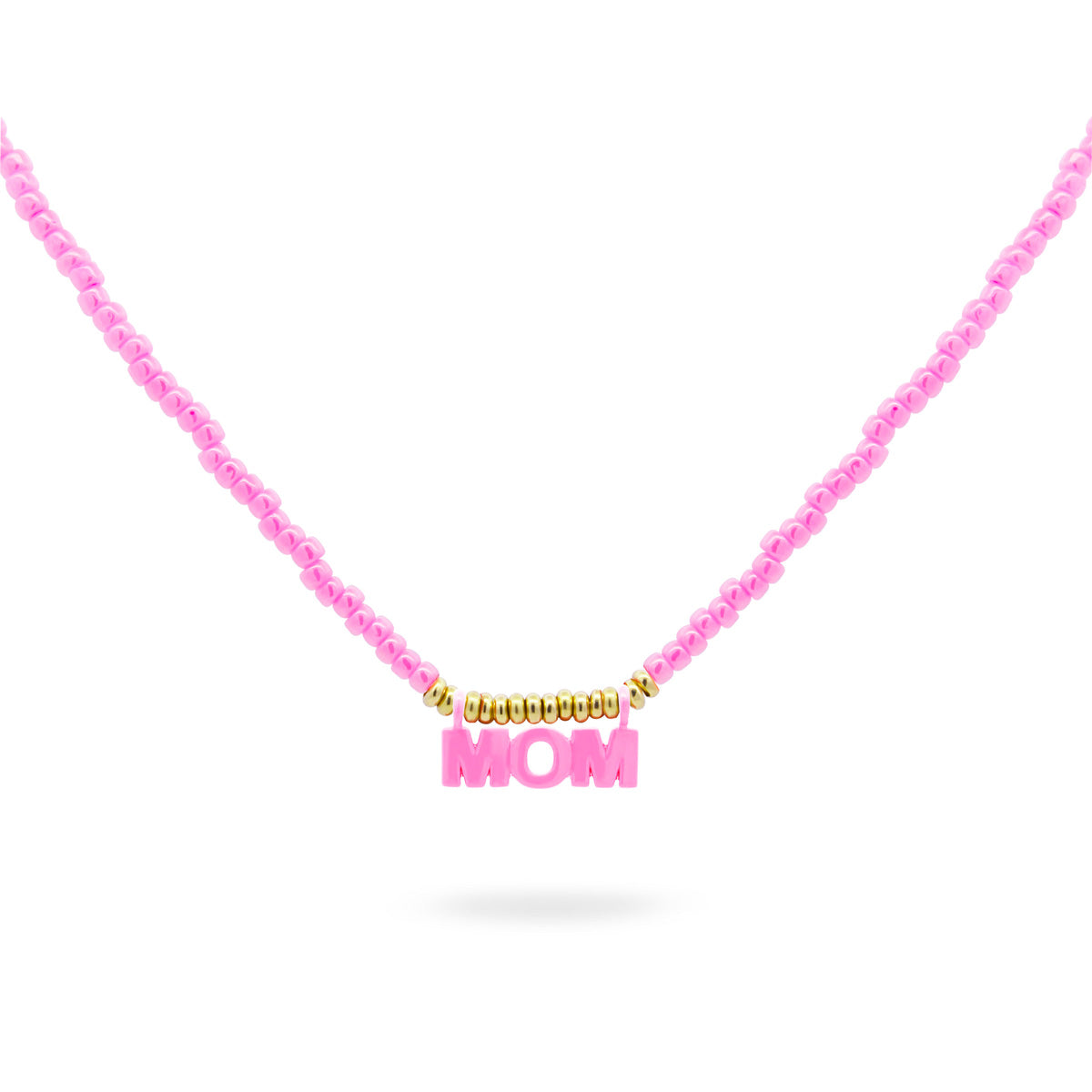 Girocollo MOM con Perline Rosa | Festa della Mamma Rue des Mille