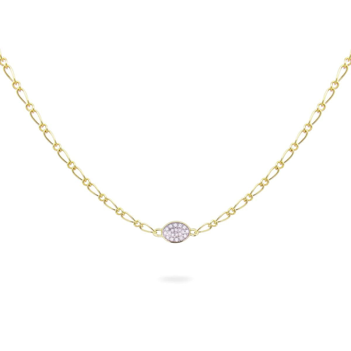 Girocollo catena cheval e Ovale Piccolo - SHAPES Rue des Mille | GRZ-020 M1 OV AU