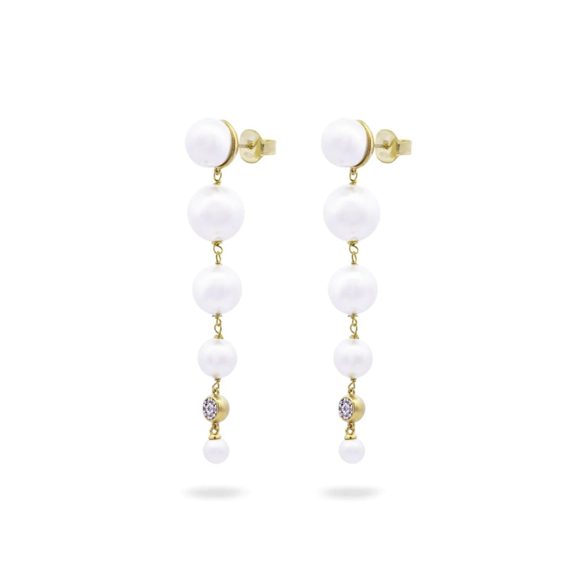 Orecchini Cascata di Perle - WHITESIDE Rue des Mille | OR-019 M2 AU