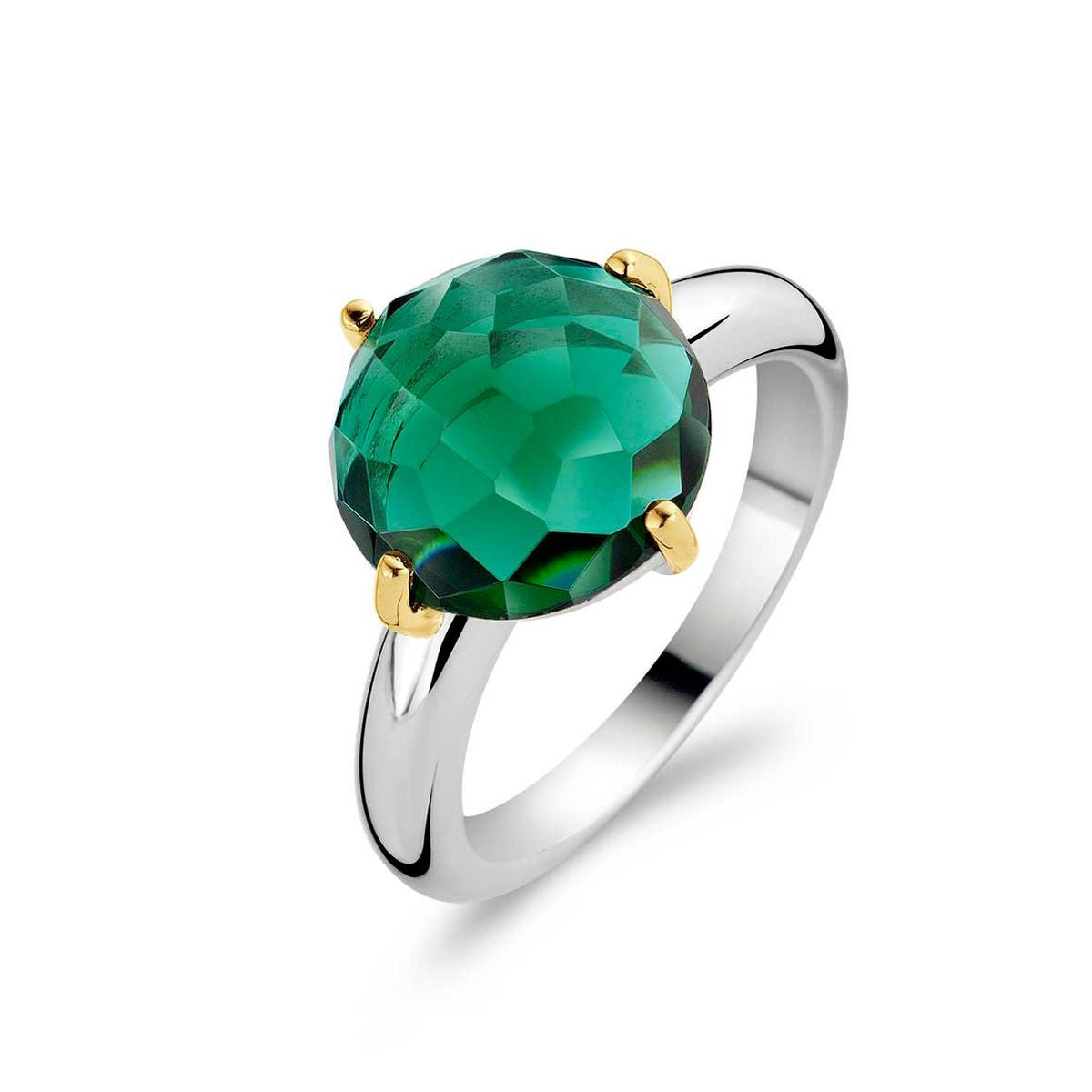 Anello Ti Sento Milano | Zircone Sfaccettato Verde | 1890FG