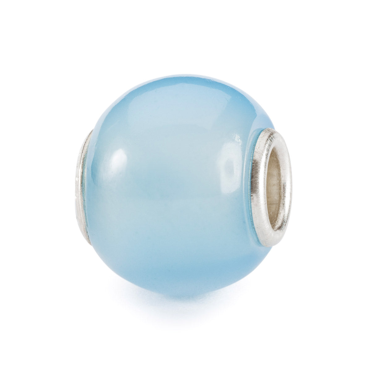 Agata Blu Chiaro Rotonda | Beads con pietra rotonda di colore blu chiaro. | TSTBE-00037