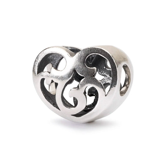 Anima Romantica Trollbeads | Beads in argento a forma di cuore | TAGBE-20212