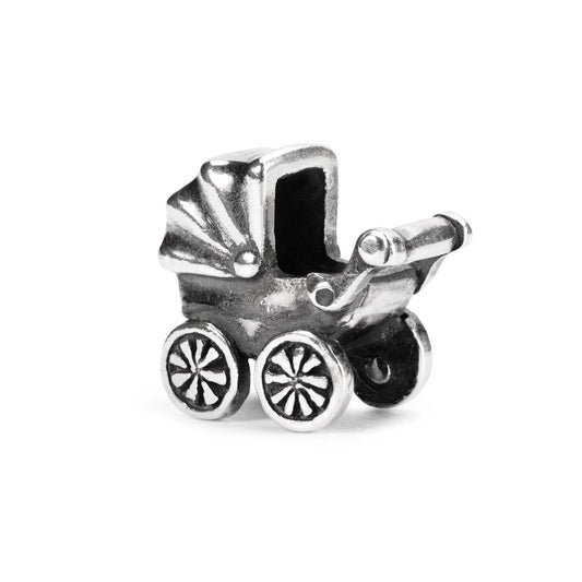 Ben Arrivato Trollbeads | Beads in argento a forma di carrozzina per il neonato | TAGBE-20044