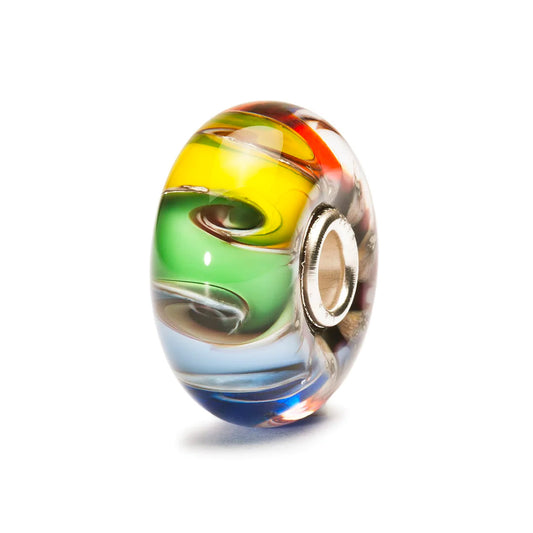 Chakra Arcobaleno Trollbeads | Beads in vetro realizzato con i colori arcobaleno | TGLBE-20003