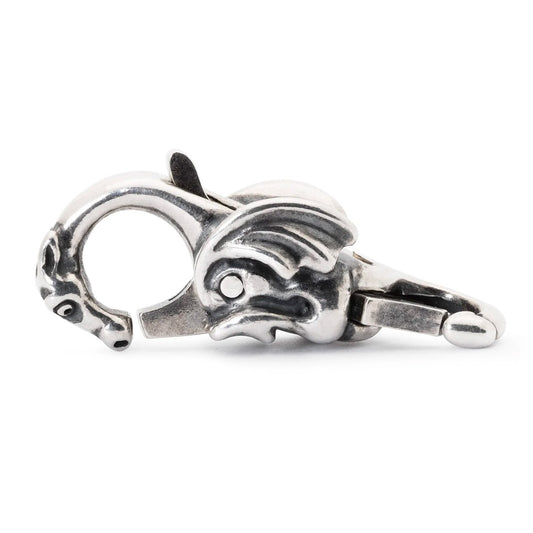 Chiusura Drago Trollbeads | Chiusura in argento 925 con un drago realizzato a mano sul moschettone più grande | TAGLO-00019