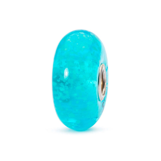 Cuore dell'Oceano Trollbeads | Beads in vetro di Murano di colore celeste | TGLBE-30029