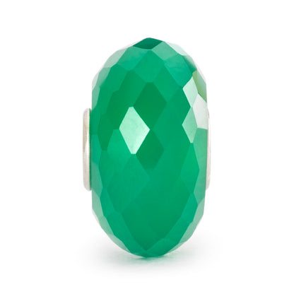 Onice Verde Trollbeads | Pietra preziosa sfaccettata verde. | TSTBE-20044