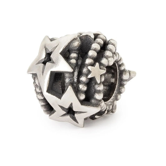 Stella dei Desideri Trollbeads | Beads in argento a forma sferica con stelle di varie dimensioni | TAGBE-30202