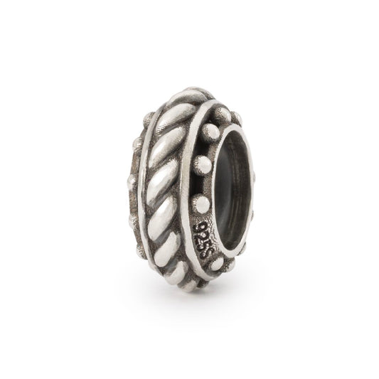 Stop Senza Tempo Trollbeads | Stop in argento intrecciato con murrine | TAGBE-10285