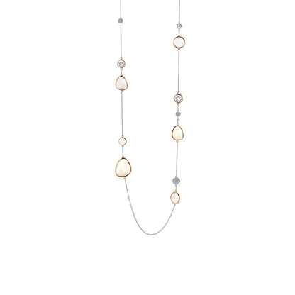 3842WM - Collana lunga TI SENTO in Argento e Pendenti