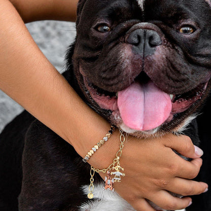 Ciondolo bulldog zirconi | Rue des Mille | CNZ-007 BULL - FdM Easy