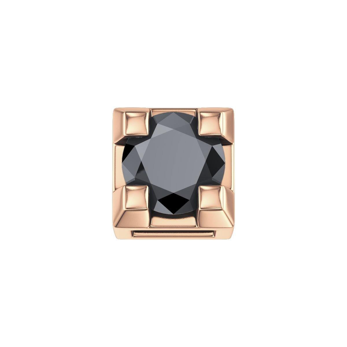 Griffe ELEMENTS Oro Rosa e Diamante Nero 0.02ct | DCHF3305.002
