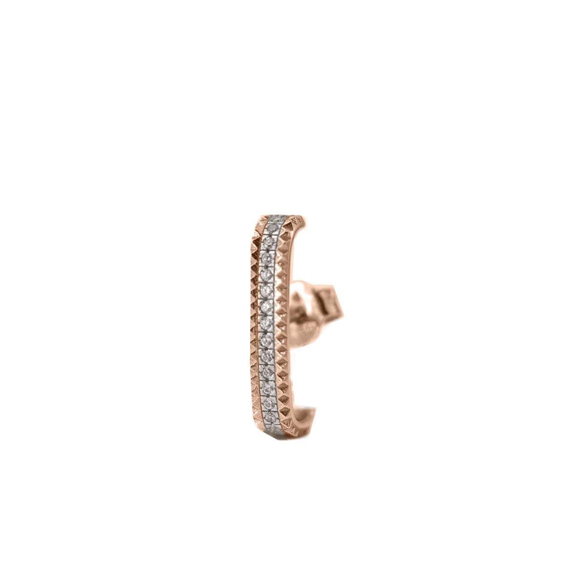 Mono-orecchino barretta borchie | Rue des Mille | ORZ-009 M2 - FdM Easy