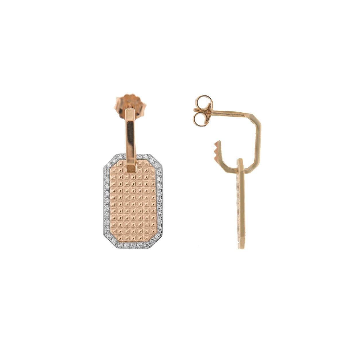 Mono-orecchino medaglia borchie | Rue des Mille | ORZ-009 RT BO - FdM Easy