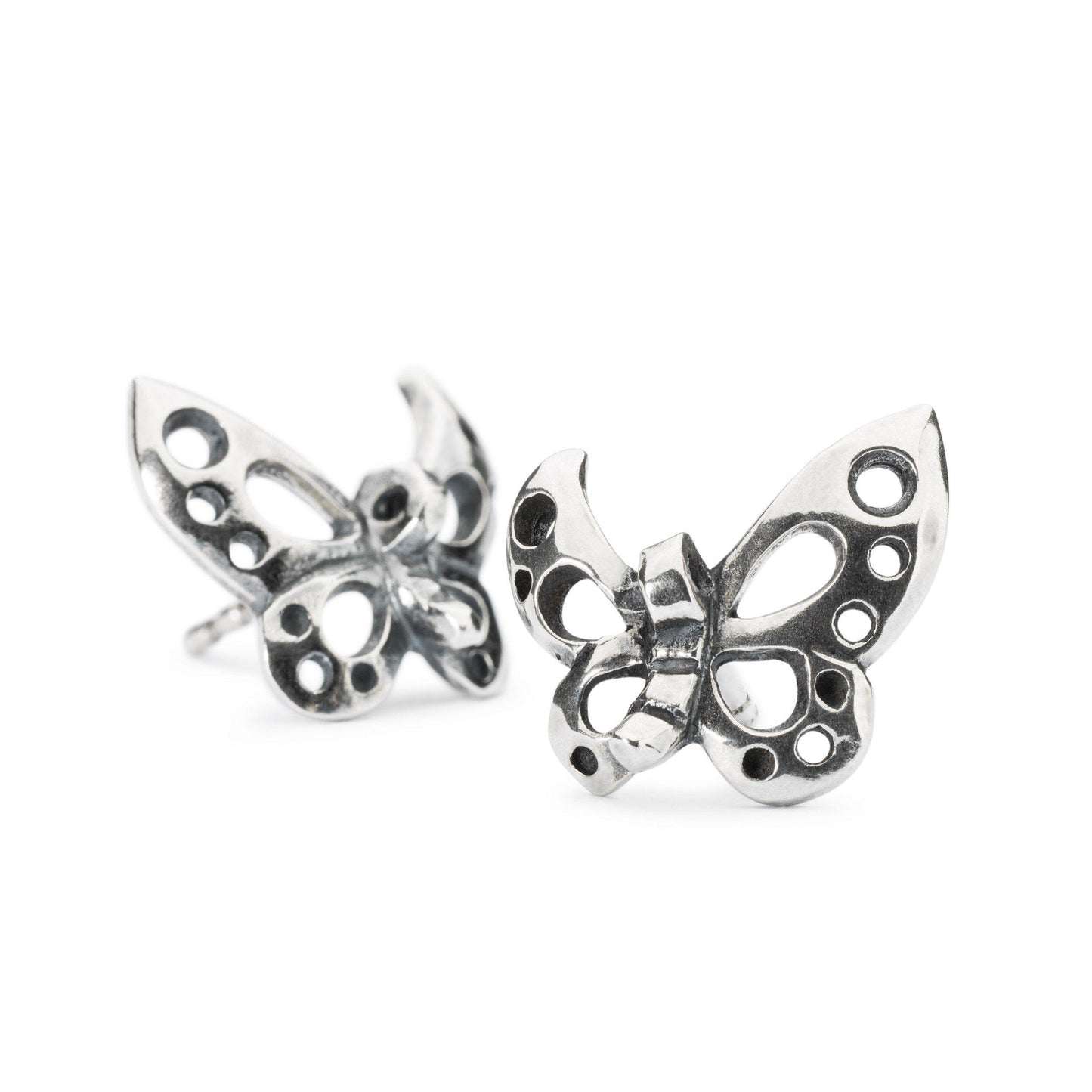 Orecchini Farfalla Danzante Trollbeads | Orecchini da lobo in argento 925 a forma di farfalla | TAGEA-00086