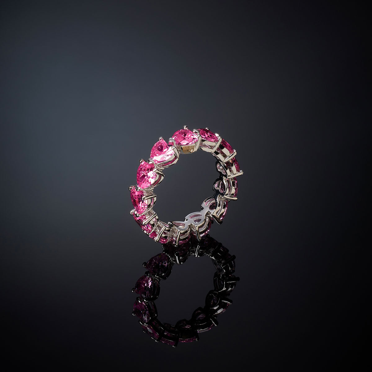 Anello Fedina INFINITY LOVE Cuori Rosa | CHIARA FERRAGNI | J19AVG04