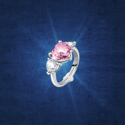 CHIARA FERRAGNI Gioielli | Anello Trilogy con Cuore rosa | J19AUV33