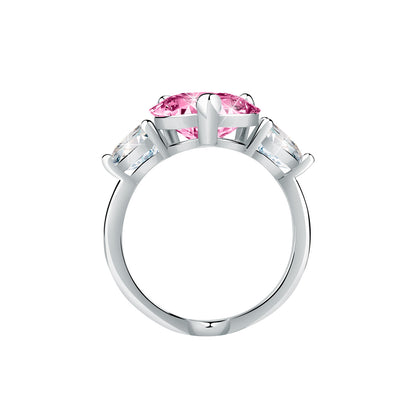 Anello con Cuore rosa