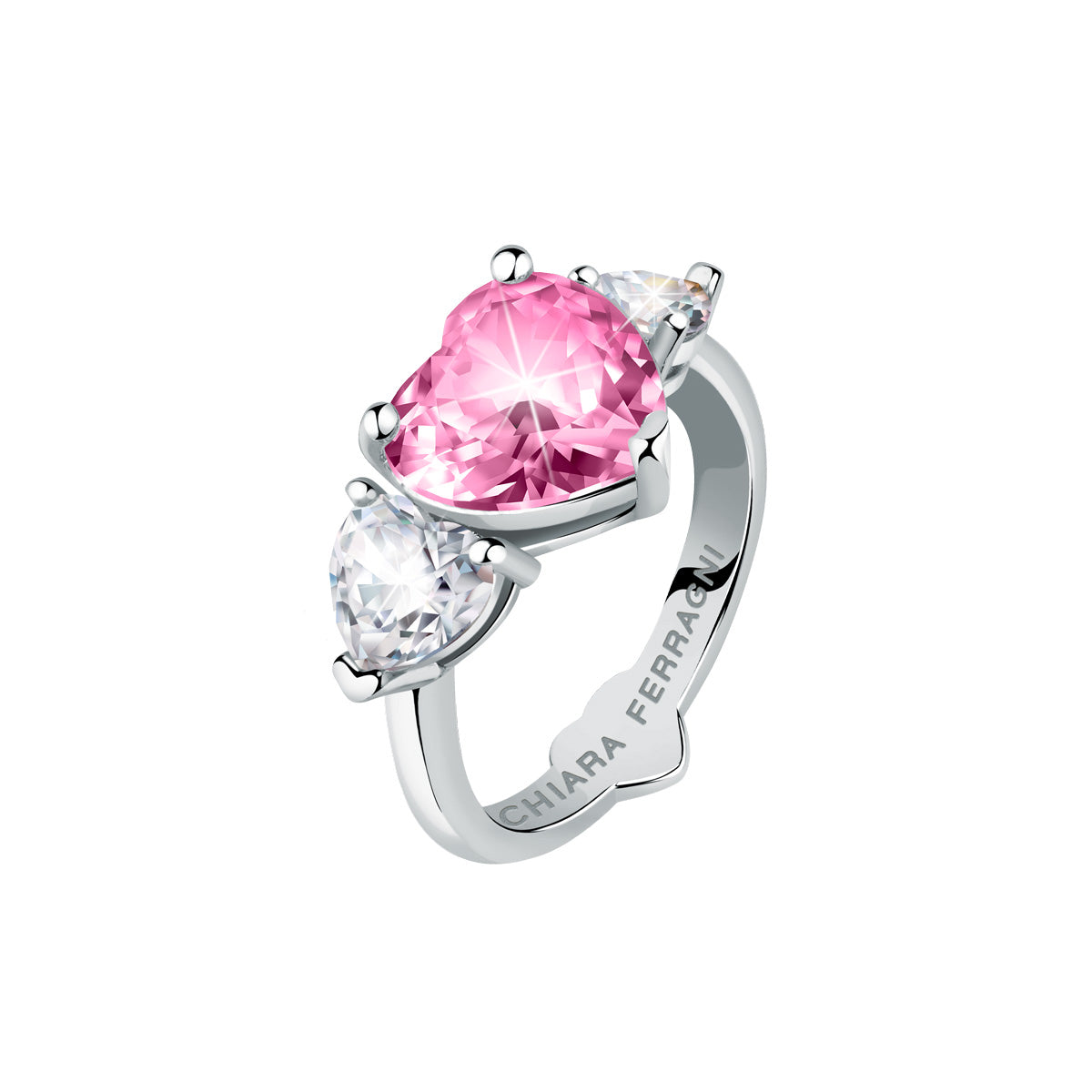 CHIARA FERRAGNI Gioielli | Anello Trilogy con Cuore rosa | J19AUV33