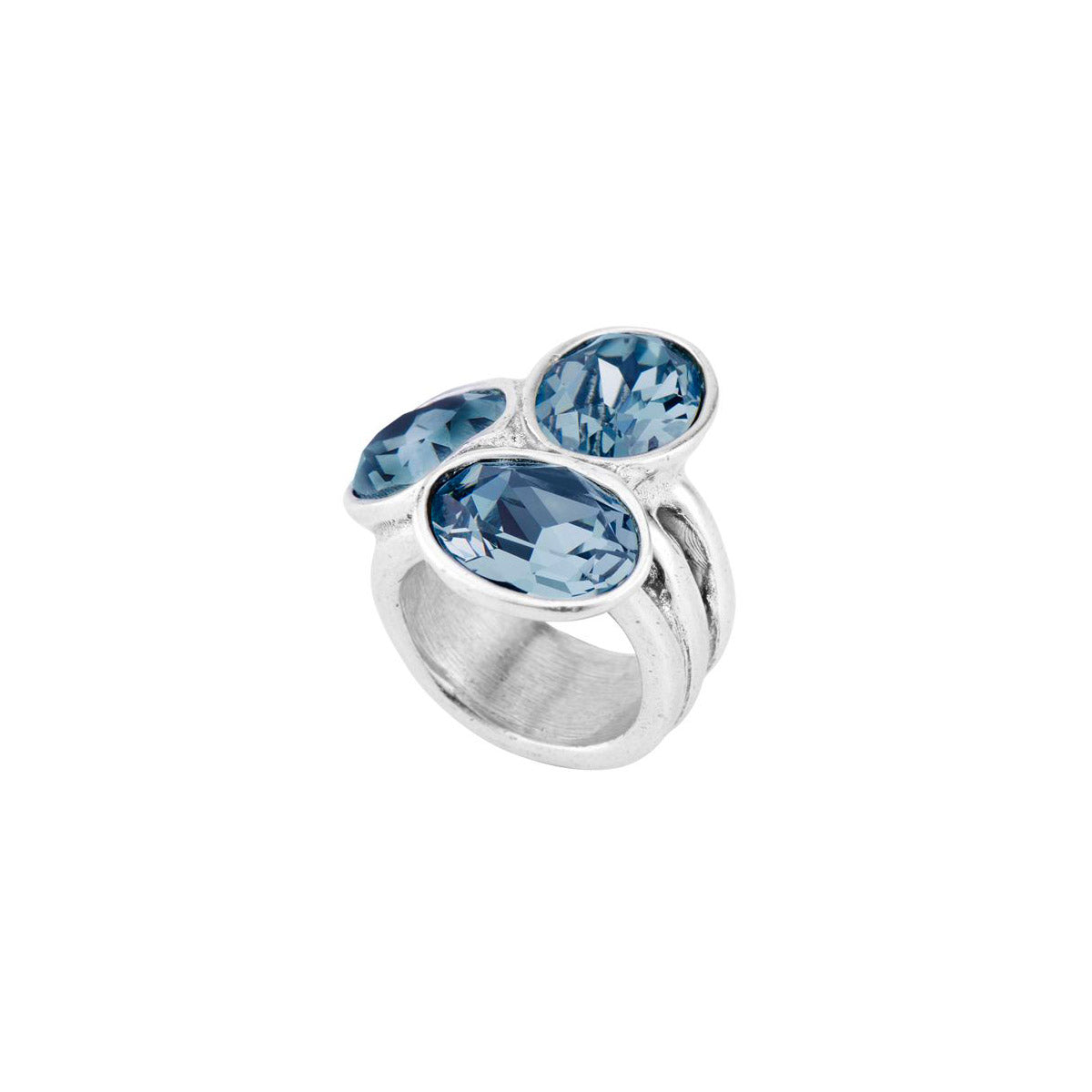 UNOde50 | Anello Trilogy Swarovski Blu, TESORO, ANI0728AZUMTL0L