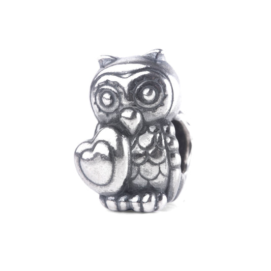 Trollbeads - Beads "Gufo Innamorato" Argento THUN, TAGBE-30167