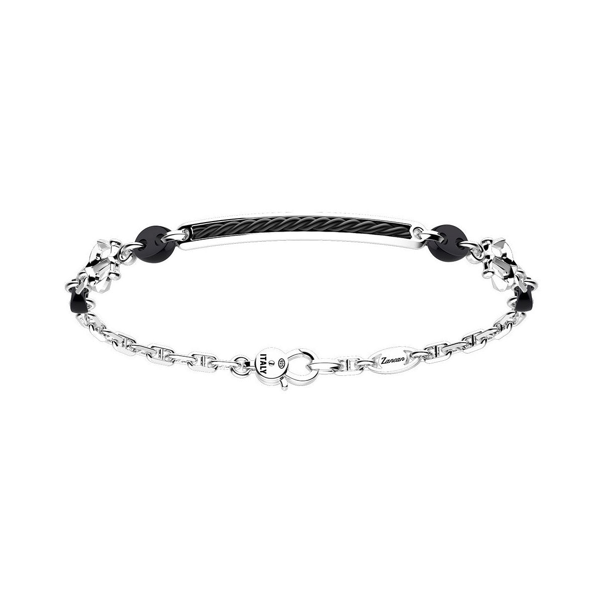 Zancan Gioielli - Bracciale con Maglia Marinara e Ancore, EXB672-N