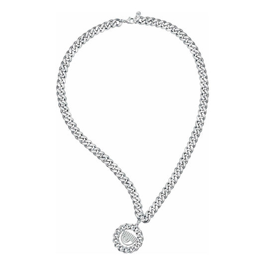 Collana Chiara Ferragni Edizione Limitata Infinity Love Diamond Heart  Silver Zirconi Rosa J19AUV37