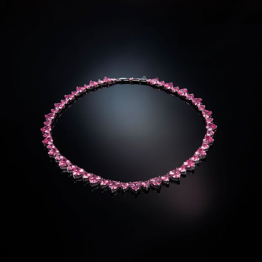 CHIARA FERRAGNI Gioielli | Collana tennis di Cuori rosa | J19AUV37