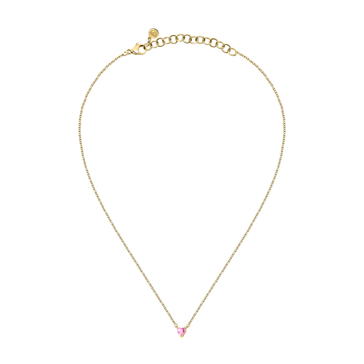 CHIARA FERRAGNI Gioielli | Collanina dorata con Cuore rosa | J19AUV06
