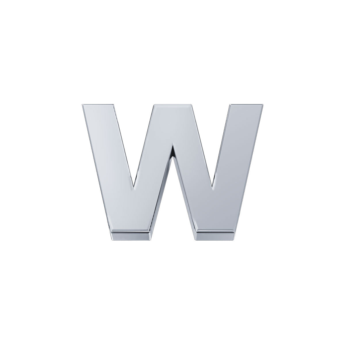 DonnaOro: Lettera W ELEMENTS Classica Oro Bianco | DCHFW3320