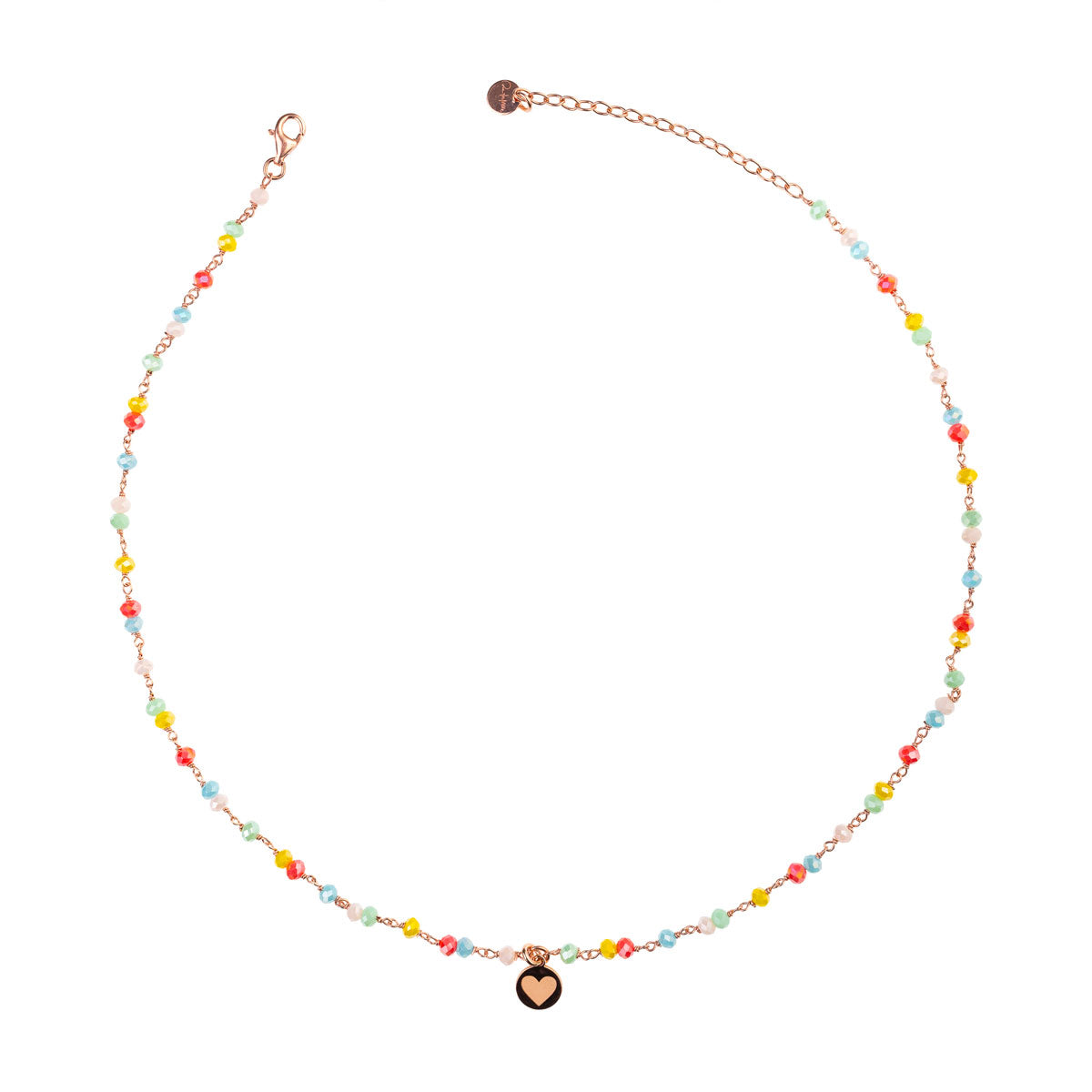 Girocollo Gipsy Color e ciondolo CUORE | Rue des Mille | GR-GIP 1 V4