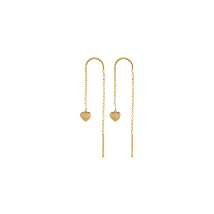 Orecchini catenella cuore | Rue des Mille | OR-002 CAT CUO