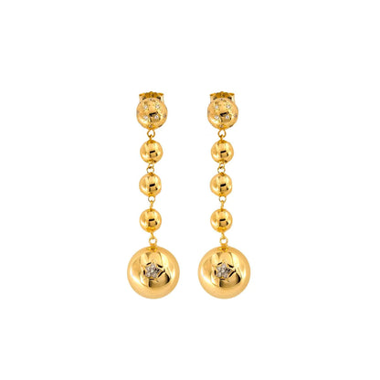 STARBALL - Rue des Mille | Orecchini con SFERE ELETTROFORMATE pendenti