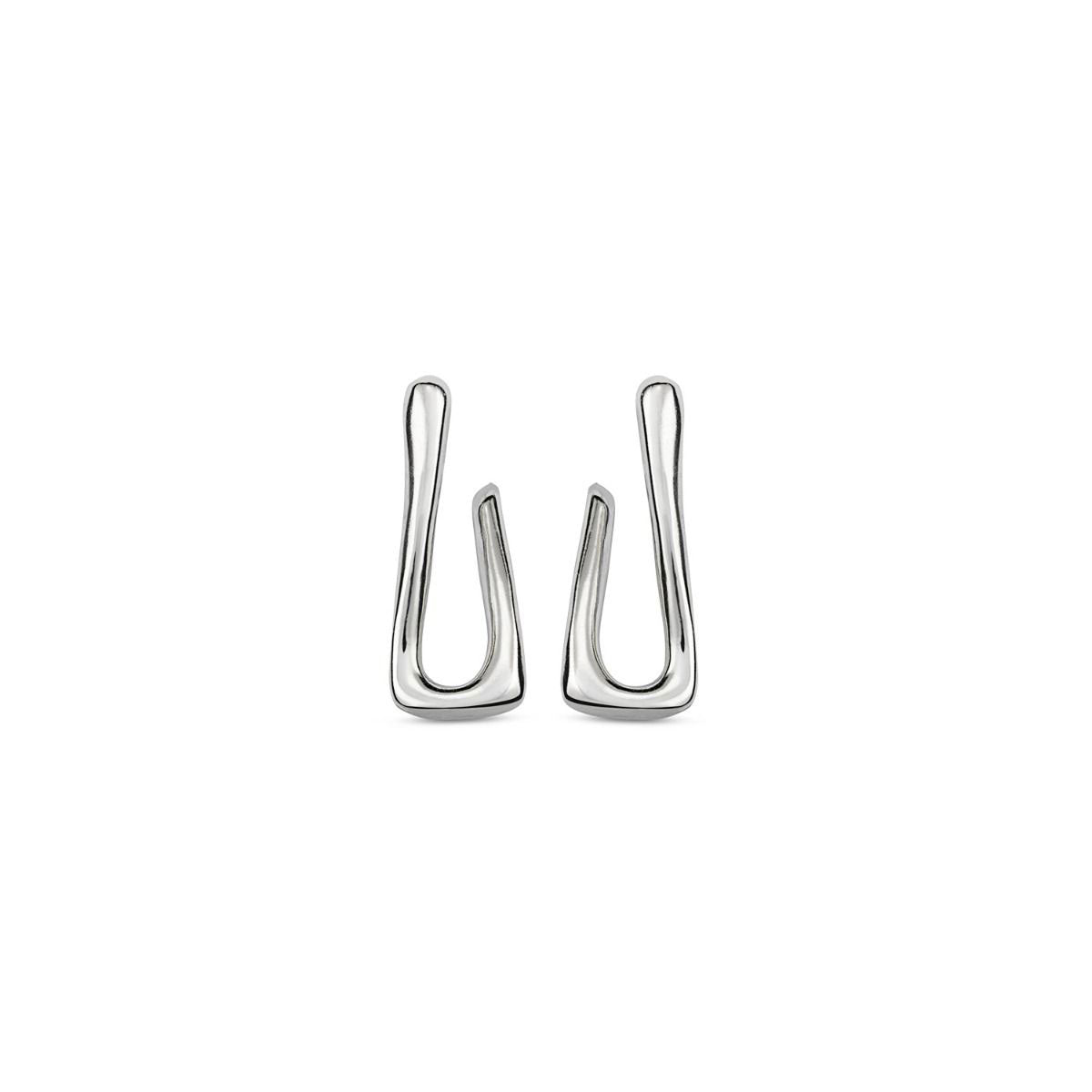 UNOde50 | Orecchini FOR U argento, PEN0795MTL0000U | Orecchini a forma di maglia rettangolare e attorcigliata