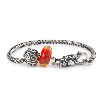 Bracciale "Infinite Possibilità" in argento e vetro di Murano. Il bracciale start del Natale 2022 in Edizione Limitata realizzato da Trollbeads.